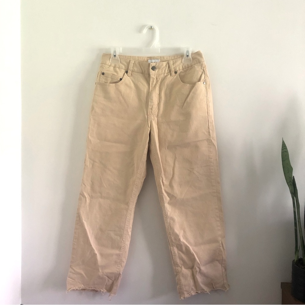 RVCA Cream Wide Leg Skating Pants